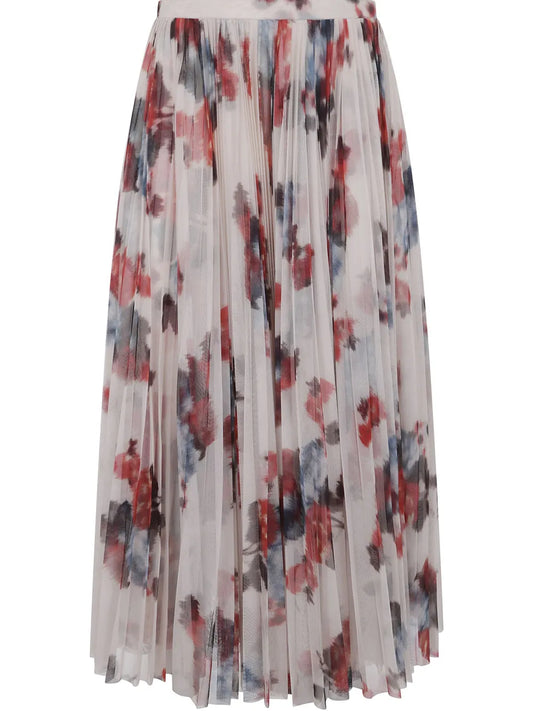 Pleated Midi Skirt
