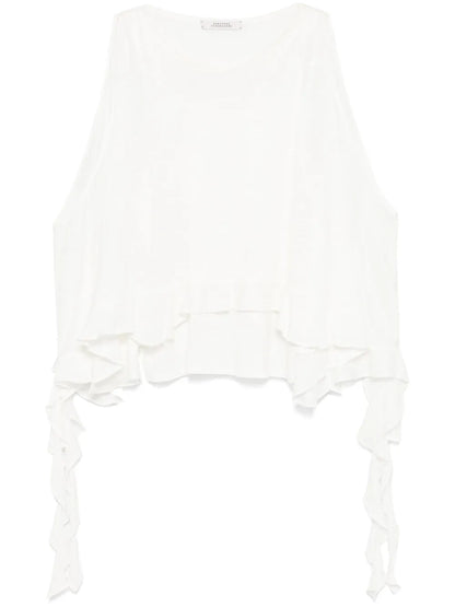 Ruffle-Detail Tank Top