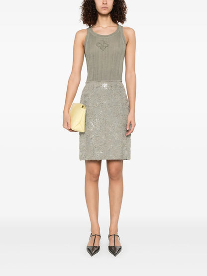 Sequinned Mini Skirt