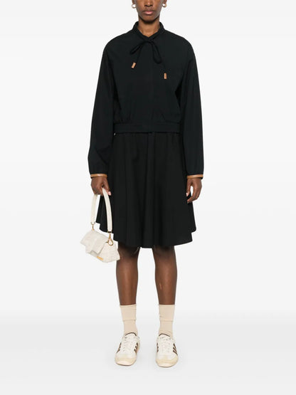 Contrast-Trim Mini Skirt