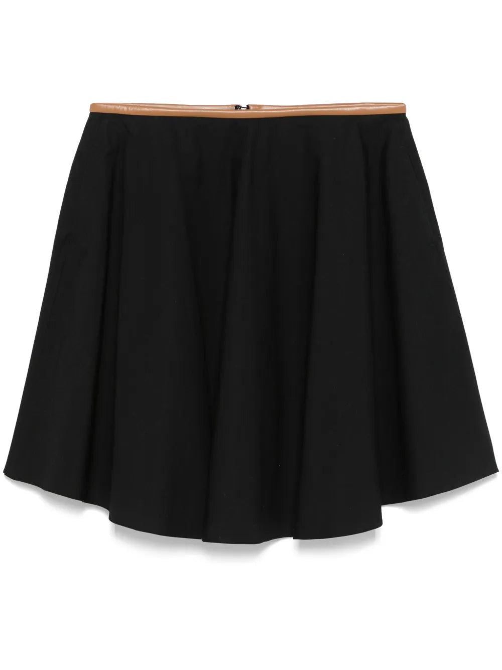 Contrast-Trim Mini Skirt