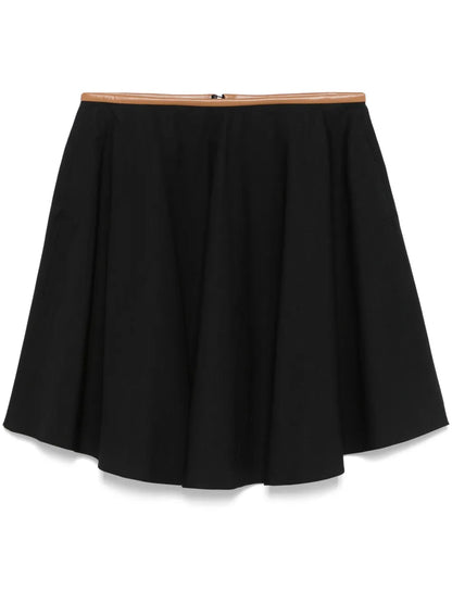 Contrast-Trim Mini Skirt