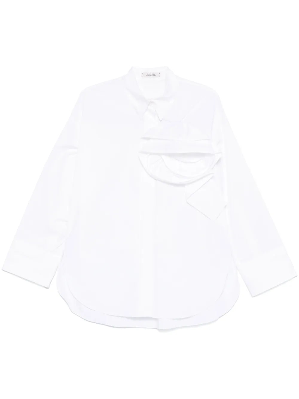 Brooch-Detail Shirt