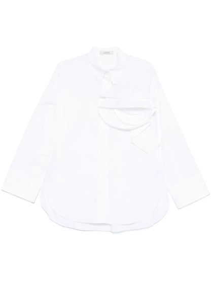 Brooch-Detail Shirt