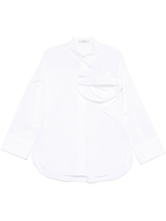 Brooch-Detail Shirt