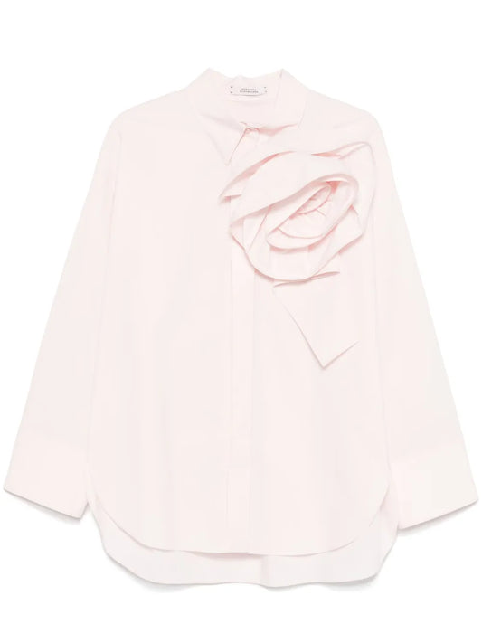 Brooch-Detail Shirt