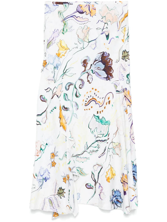 Printed Maxi Skirt