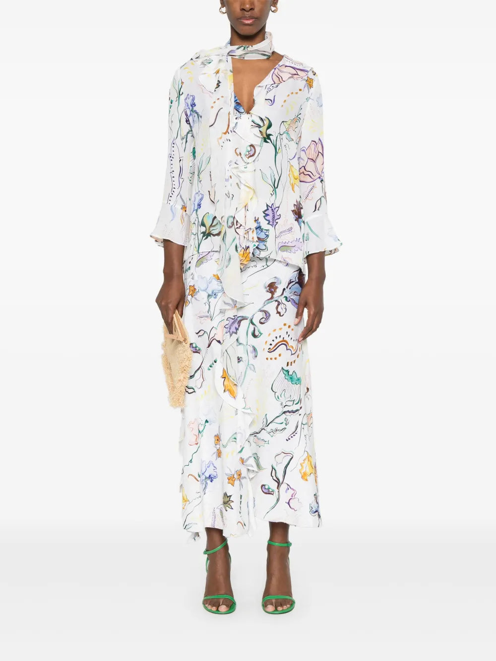 Floral-Print Shirt