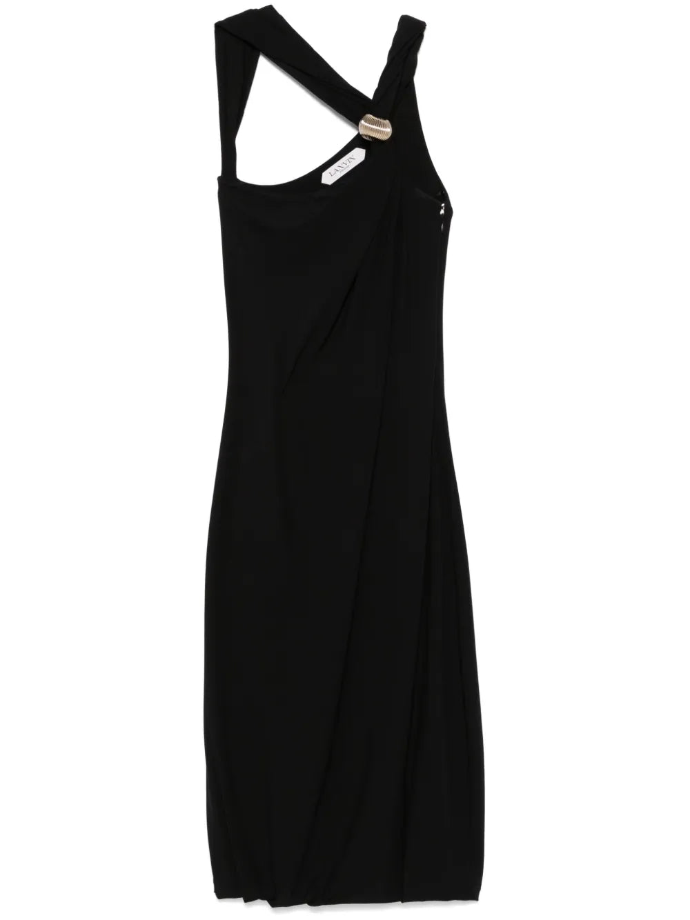 Braided Jersey Midi Dress