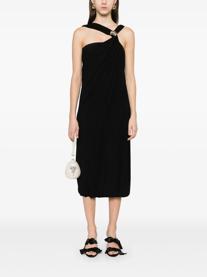 Braided Jersey Midi Dress