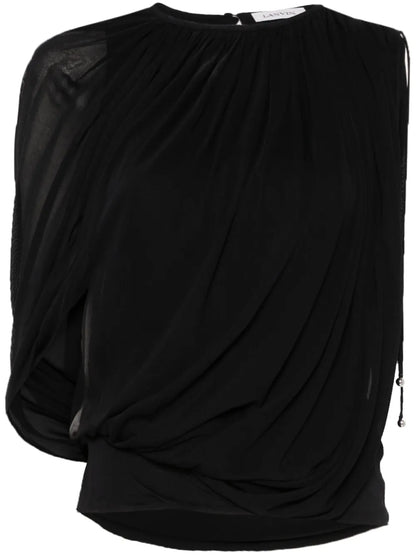 Draped Jersey Top