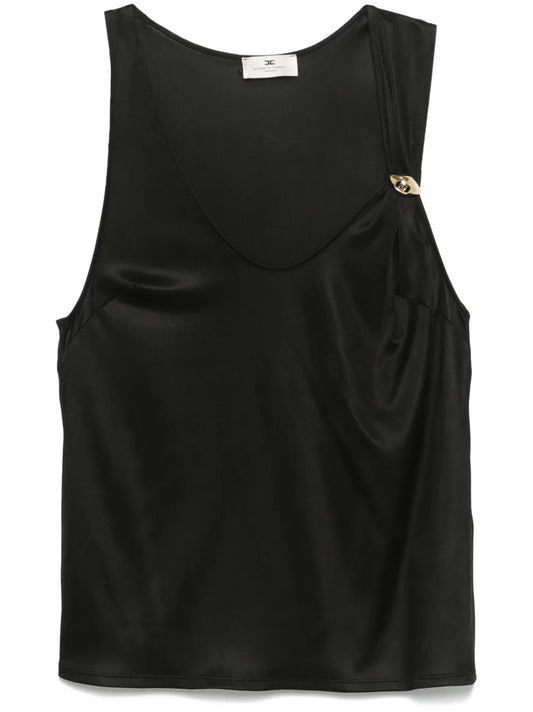 Logo-Brooch Tank Top