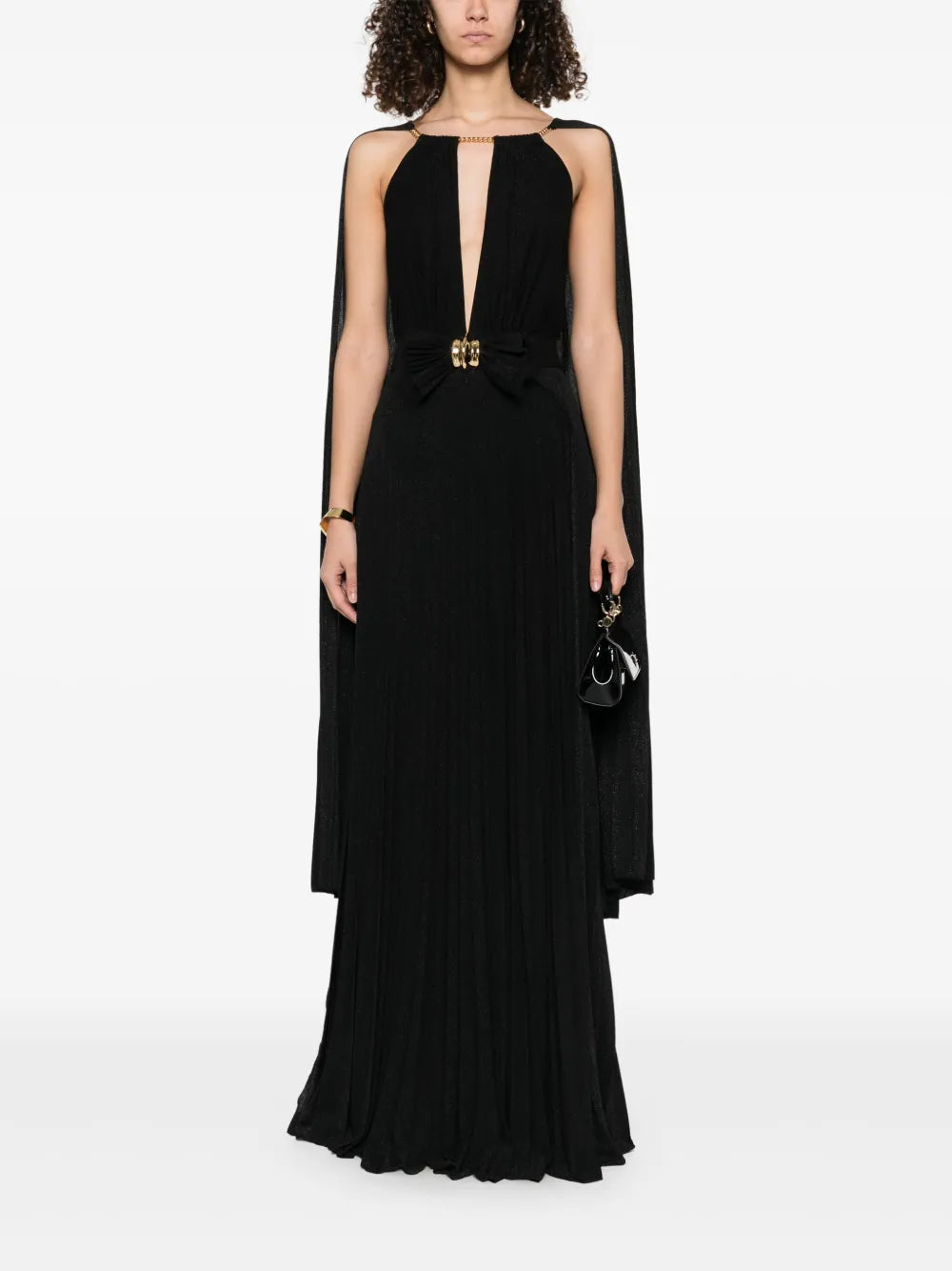 Lurex Cape Gown