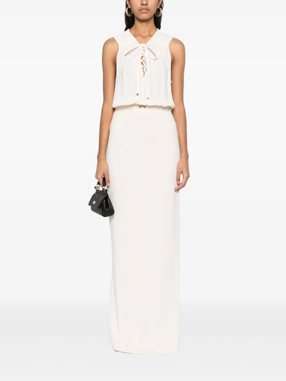 Lace-Up Detail Dress