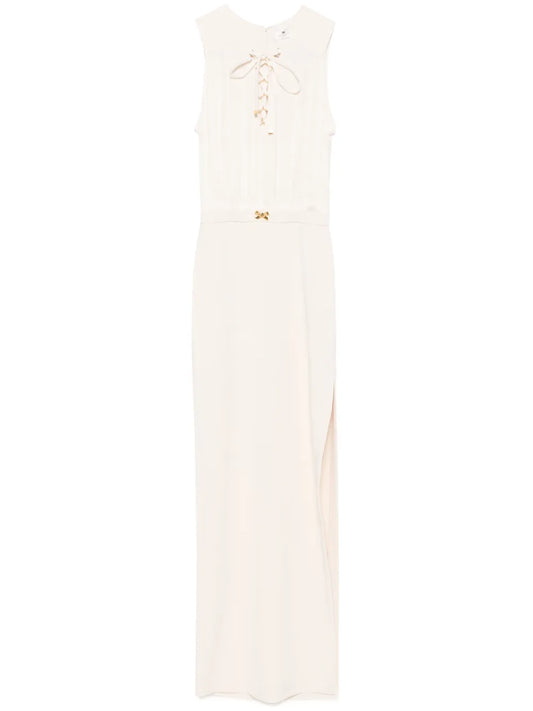 Lace-Up Detail Dress