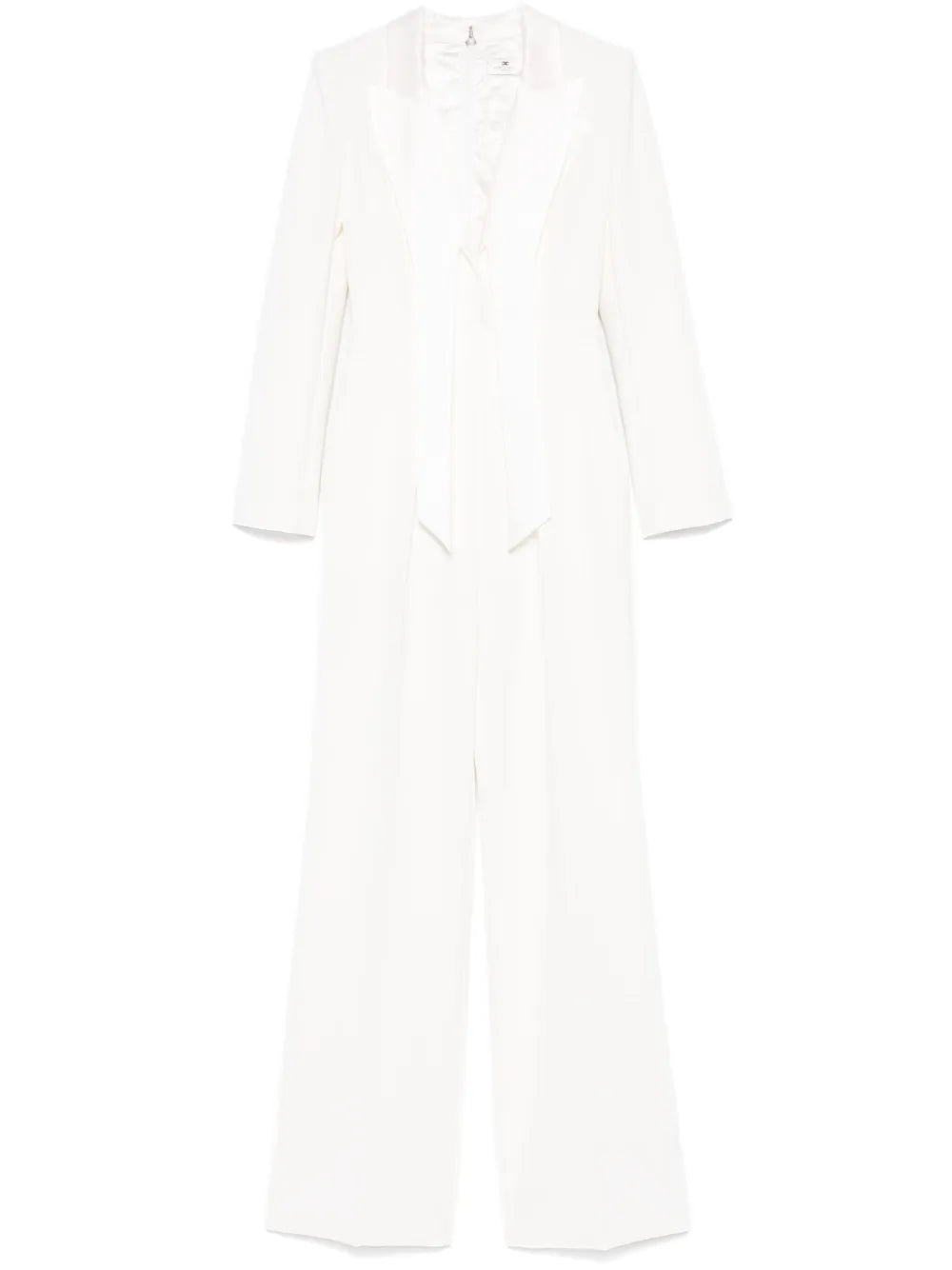 Satin-Lapels Tuxedo Jumpsuit