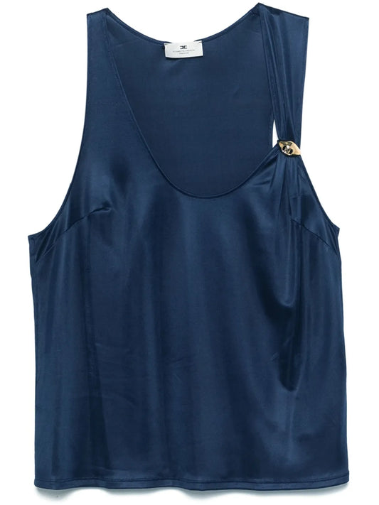Logo-Brooch Tank Top
