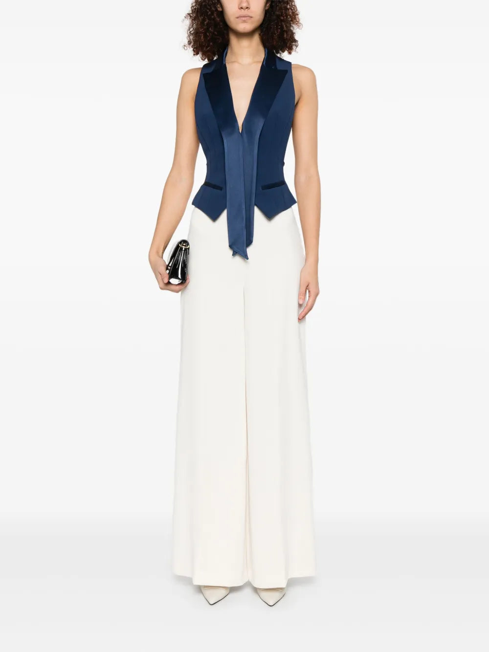 Crepe Tuxedo Waistcoat