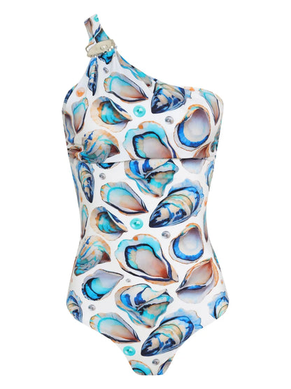 Shell-Print Swimsuit