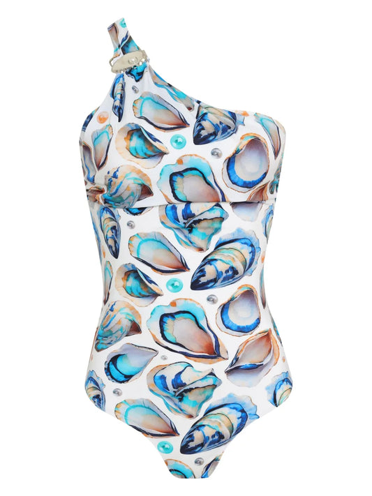 Shell-Print Swimsuit