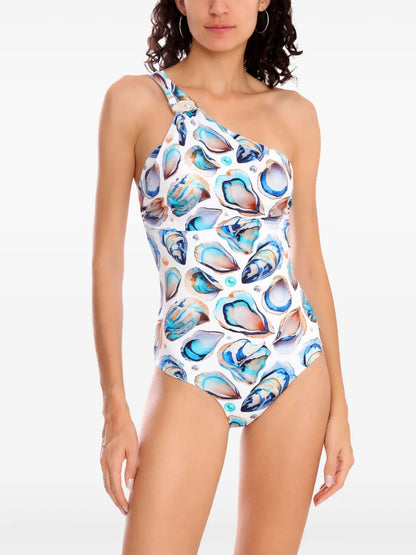 Shell-Print Swimsuit