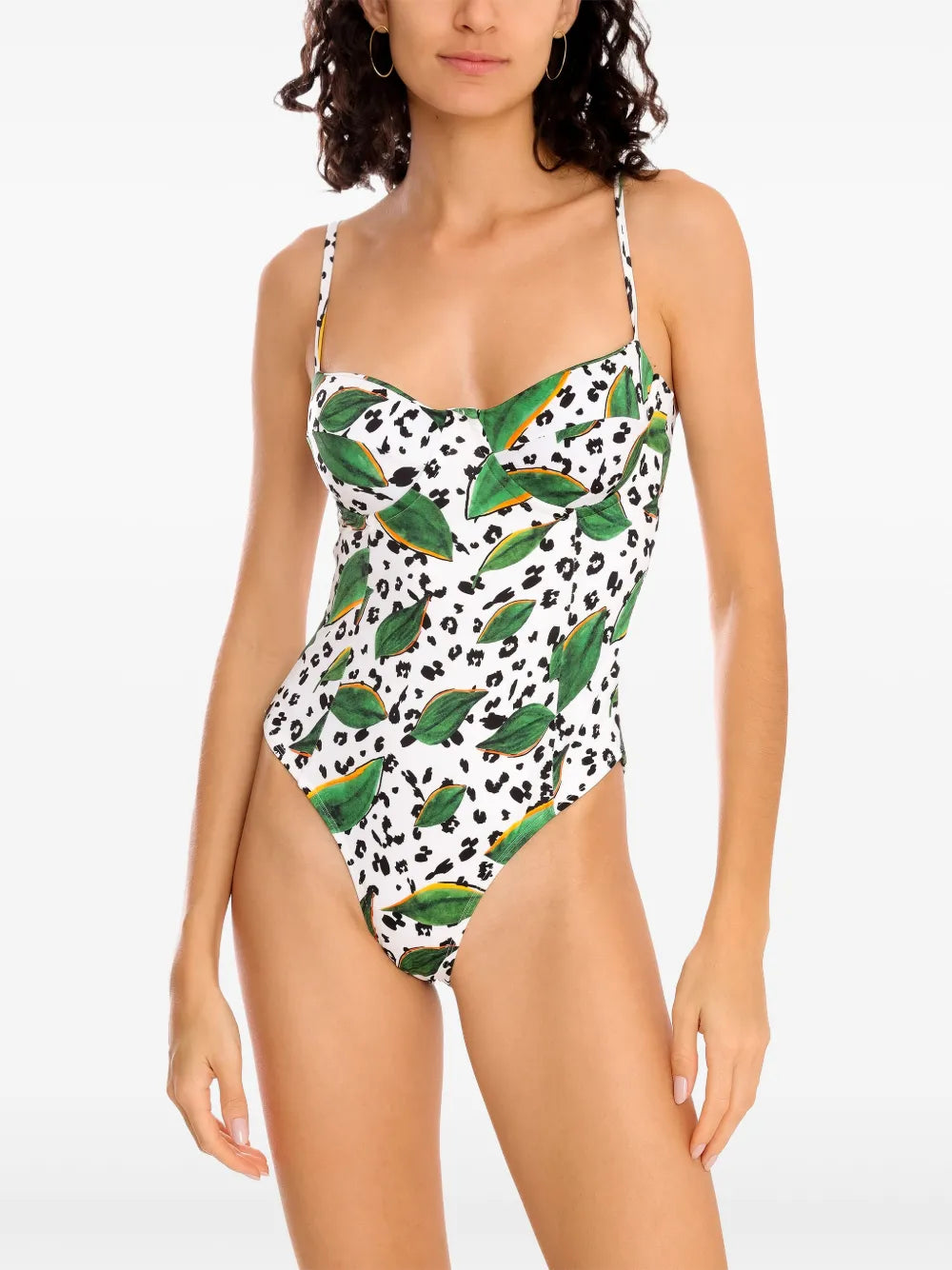 Botanical-Print Swimsuit