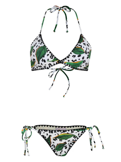 Cheetah-Print Bikini Set