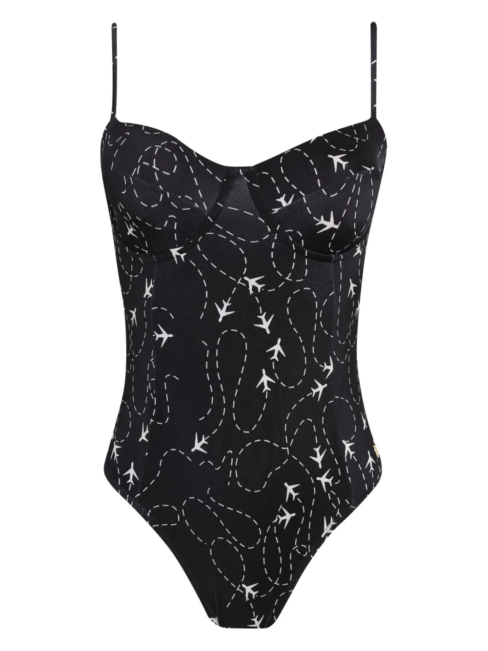 Planes-Print Swimsuit