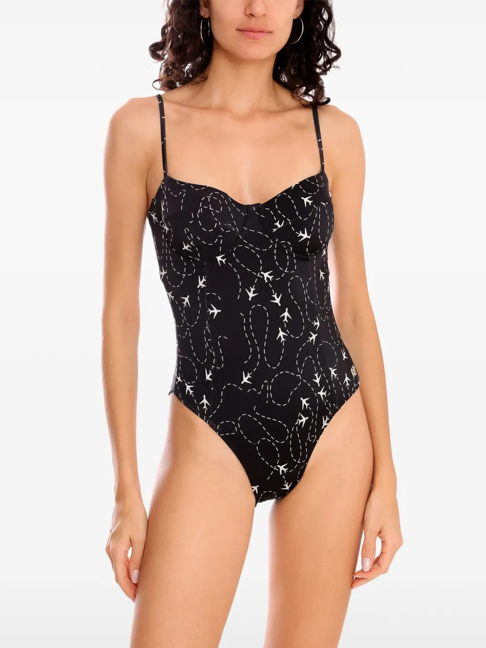 Planes-Print Swimsuit