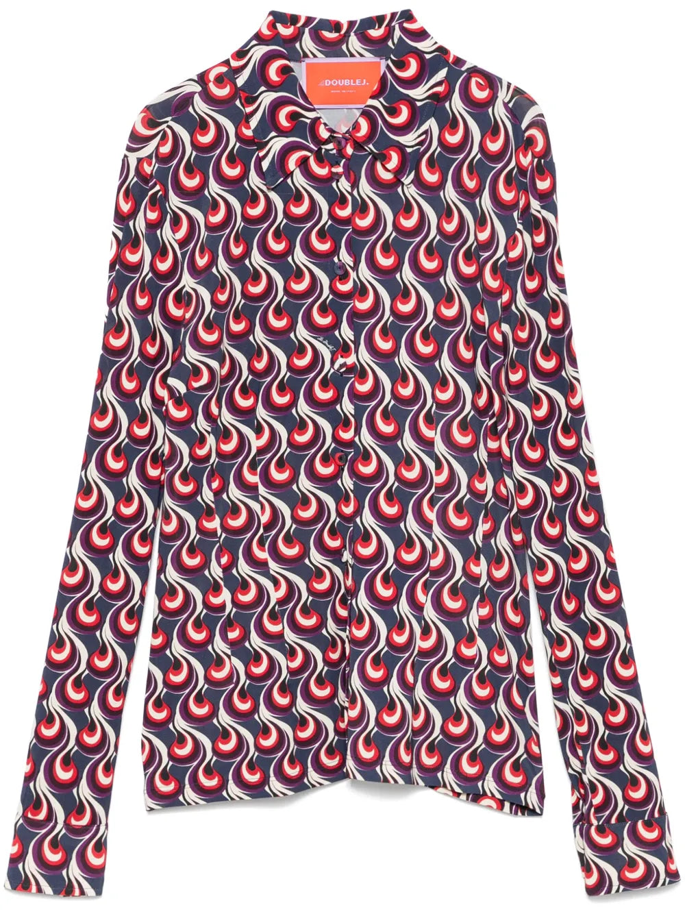 Geometric-Print Shirt