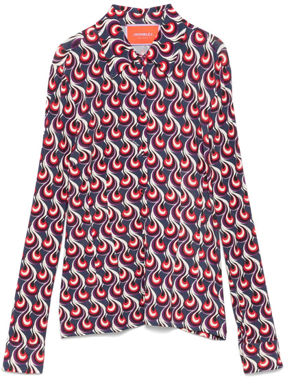 Geometric-Print Shirt
