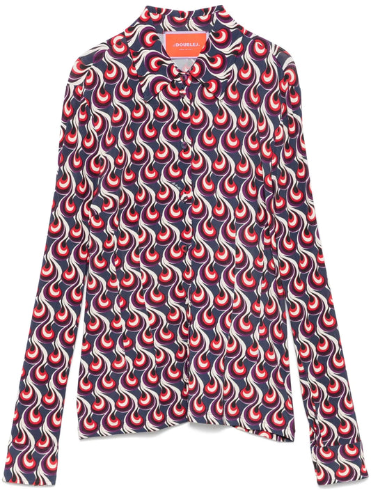 Geometric-Print Shirt