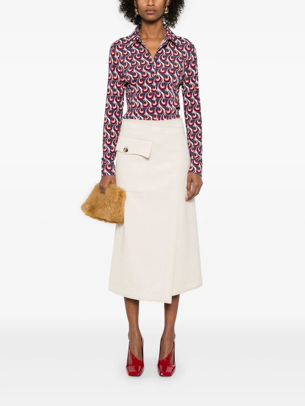 Geometric-Print Shirt