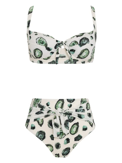Emerald-Print Bikini