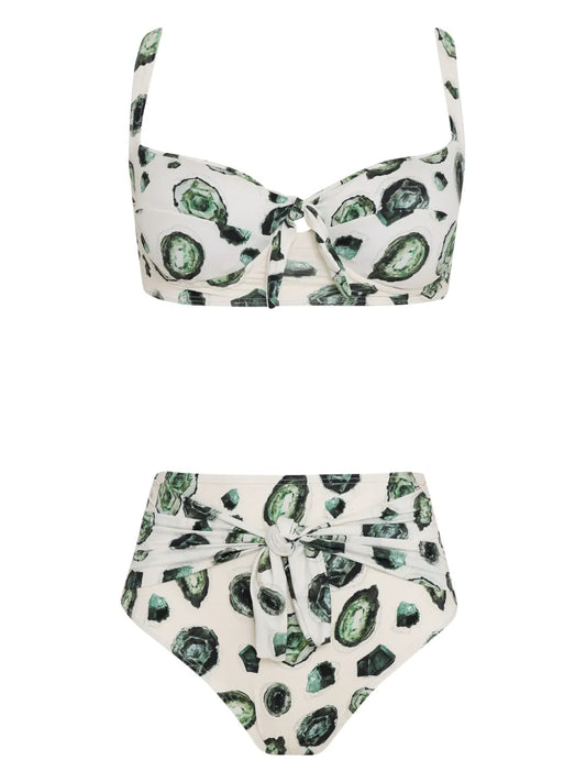 Emerald-Print Bikini