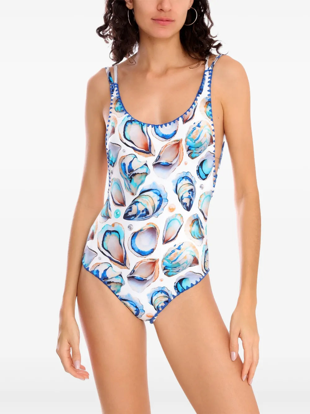 Shell-Print Swimsuit