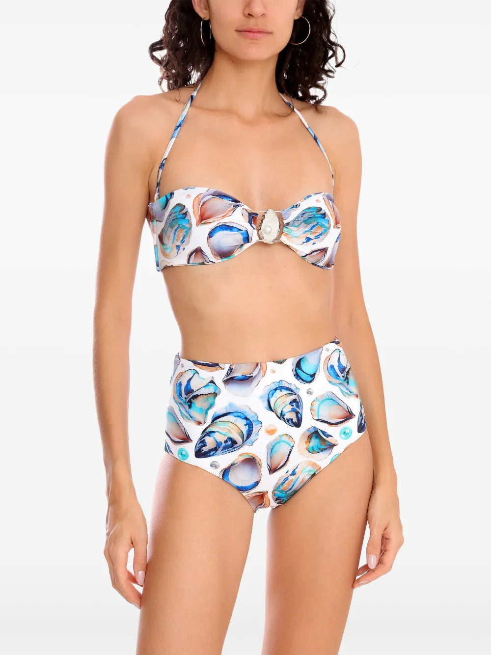 Shell-Print Bikini Set