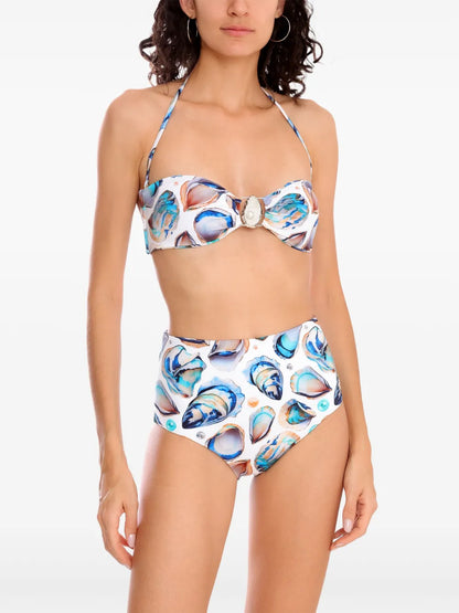 Shell-Print Bikini Set