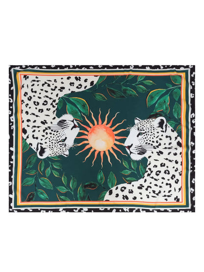 Cheetah-Print Beach Cover-Up
