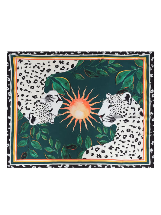 Cheetah-Print Beach Cover-Up
