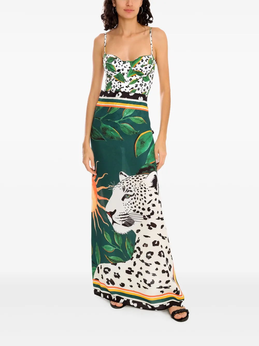 Cheetah-Print Beach Cover-Up