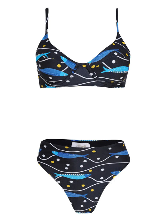 Sardines-Print Bikini