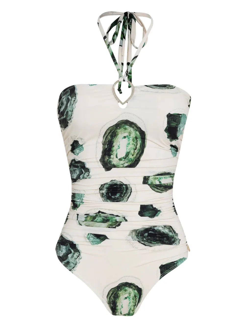 Emerald-Print Swimsuit