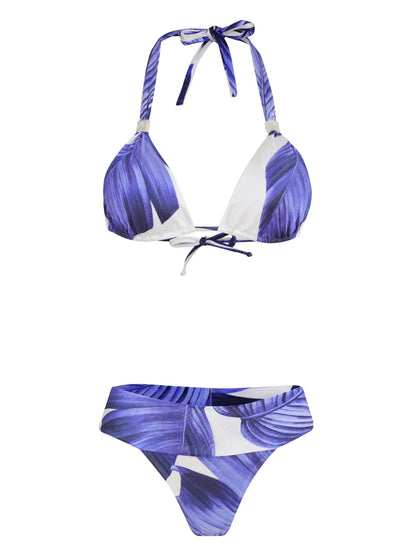 Leaf-Print Bikini