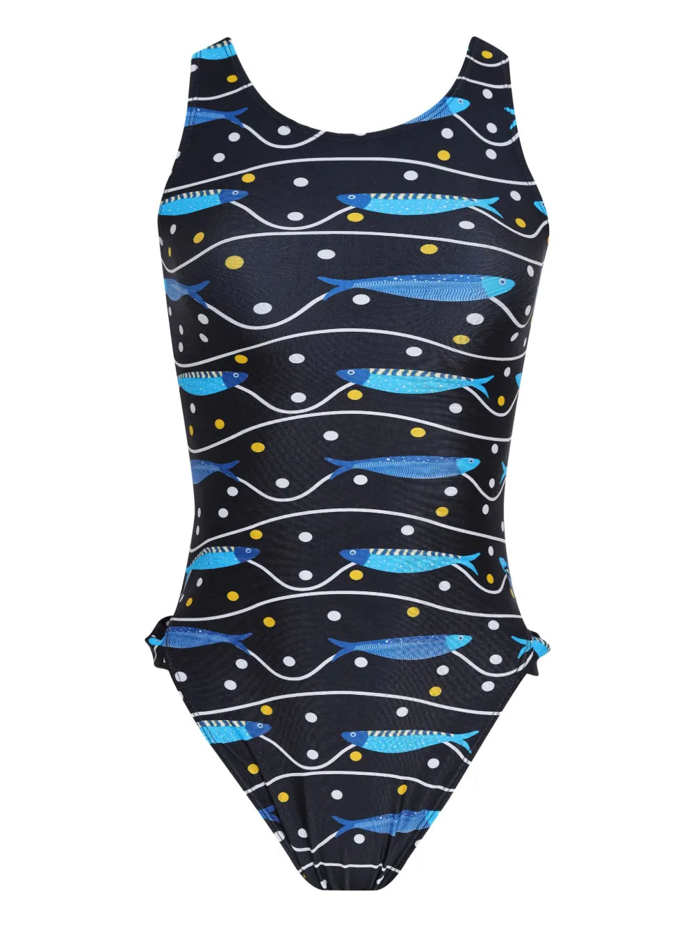 Fish-Print Swimsuit