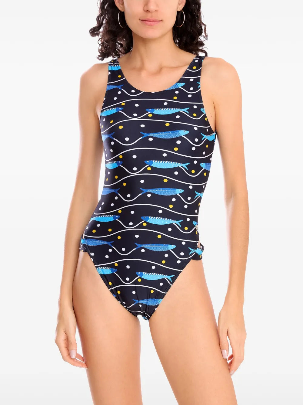 Fish-Print Swimsuit