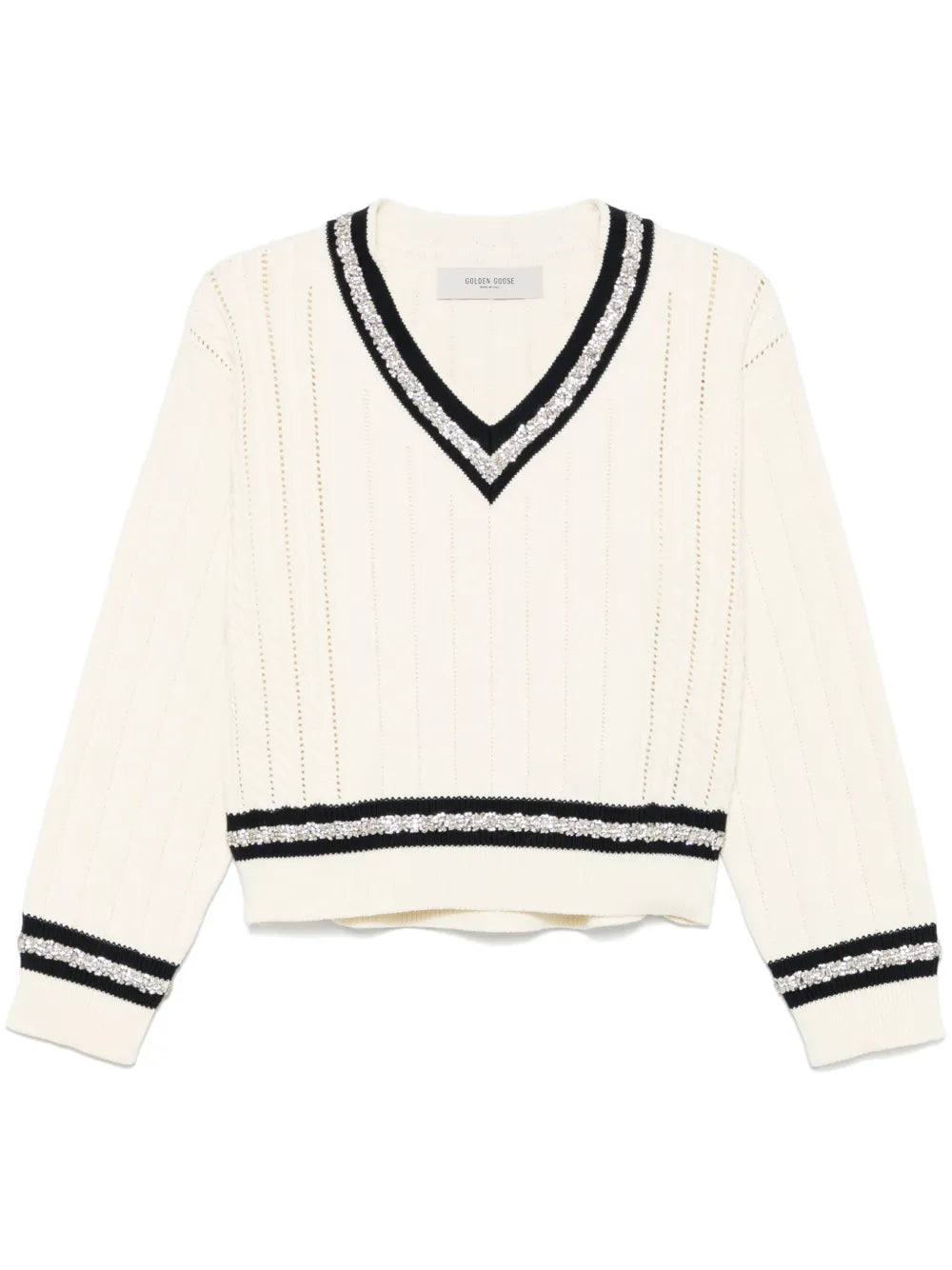 Crystal-Embellished Sweater