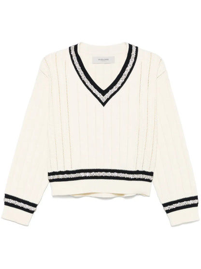 Crystal-Embellished Sweater