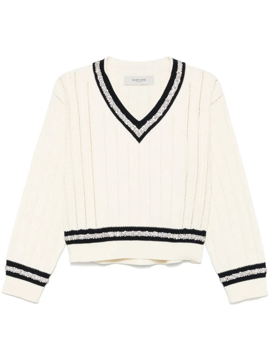 Crystal-Embellished Sweater