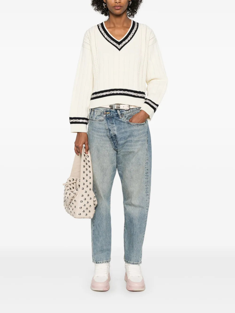 Crystal-Embellished Sweater